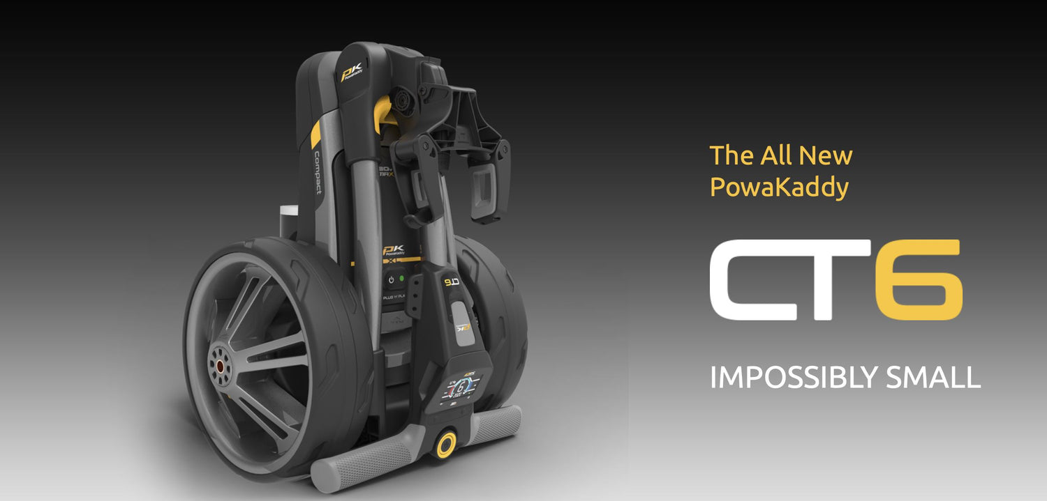 PowaKaddy CT6 le plus petit chariot de golf