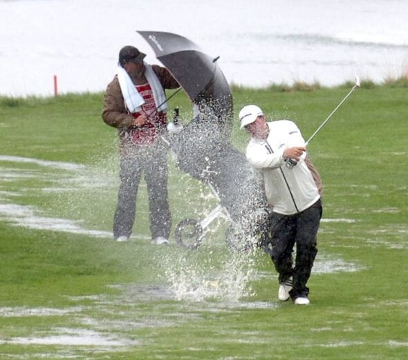 Veste de pluie golf imperméable Homme - RW500 bleu marine INESIS Veste de pluie golf imperméable Homme - RW500 bleu marine INESIS