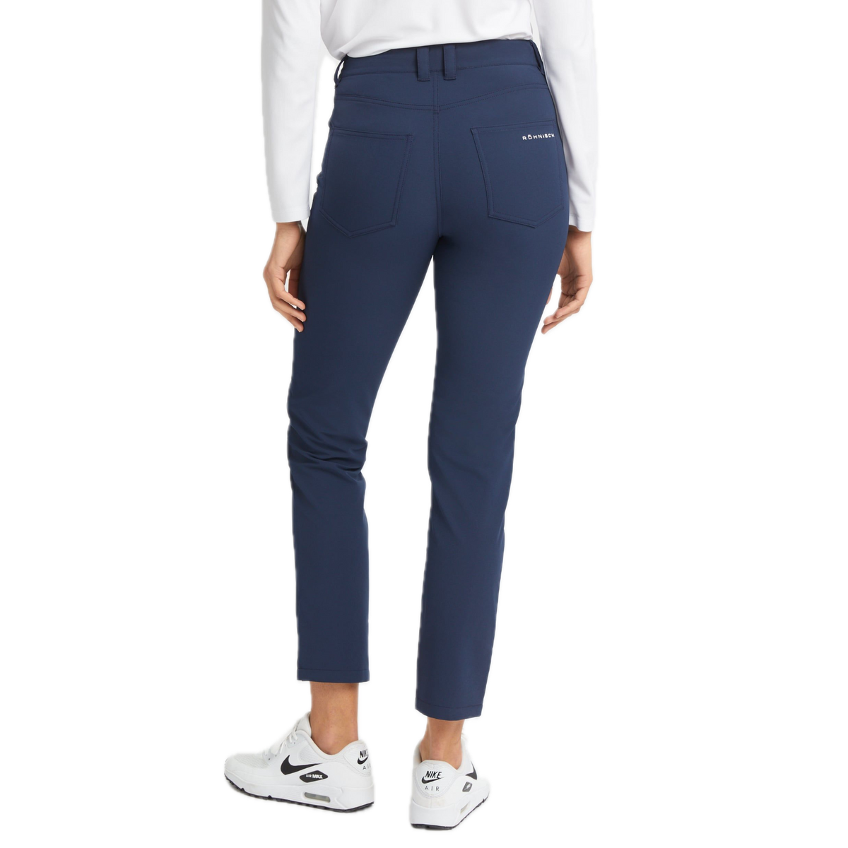 Röhnisch Pantalon Hiver Femme Chie Brushed Pant 30 Bleu Marine