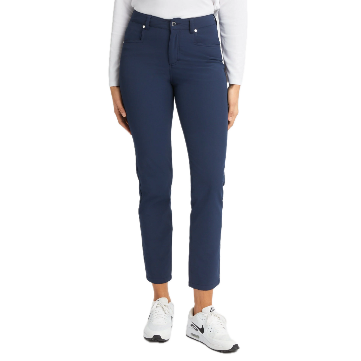 Röhnisch Pantalon Hiver Femme Chie Brushed Pant 30 Bleu Marine