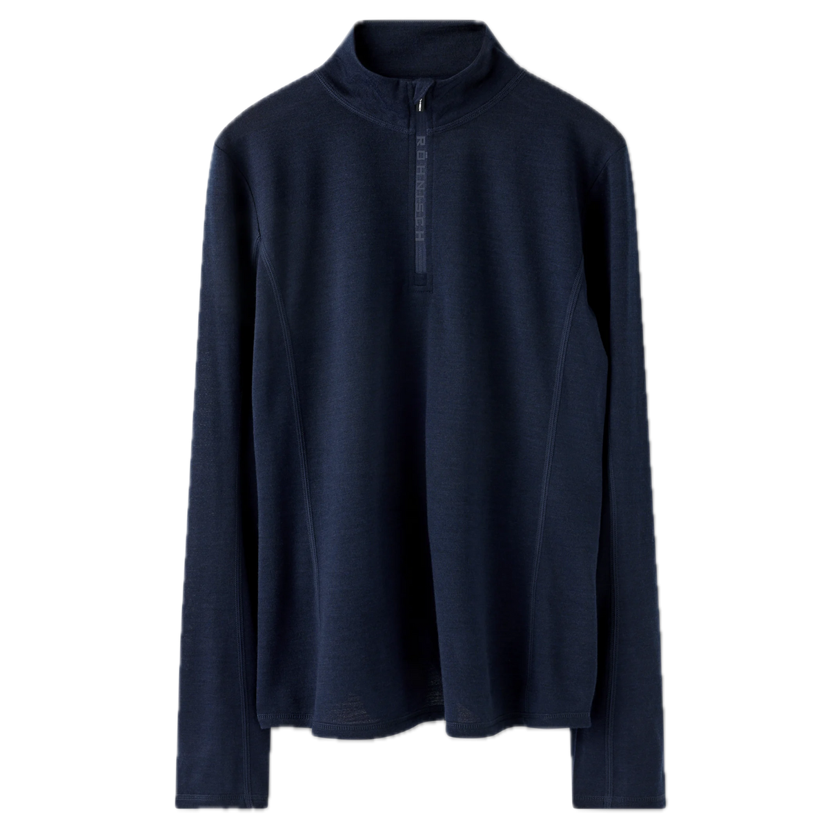 Röhnisch Pull Femme Merino Wool Half Zip Navy