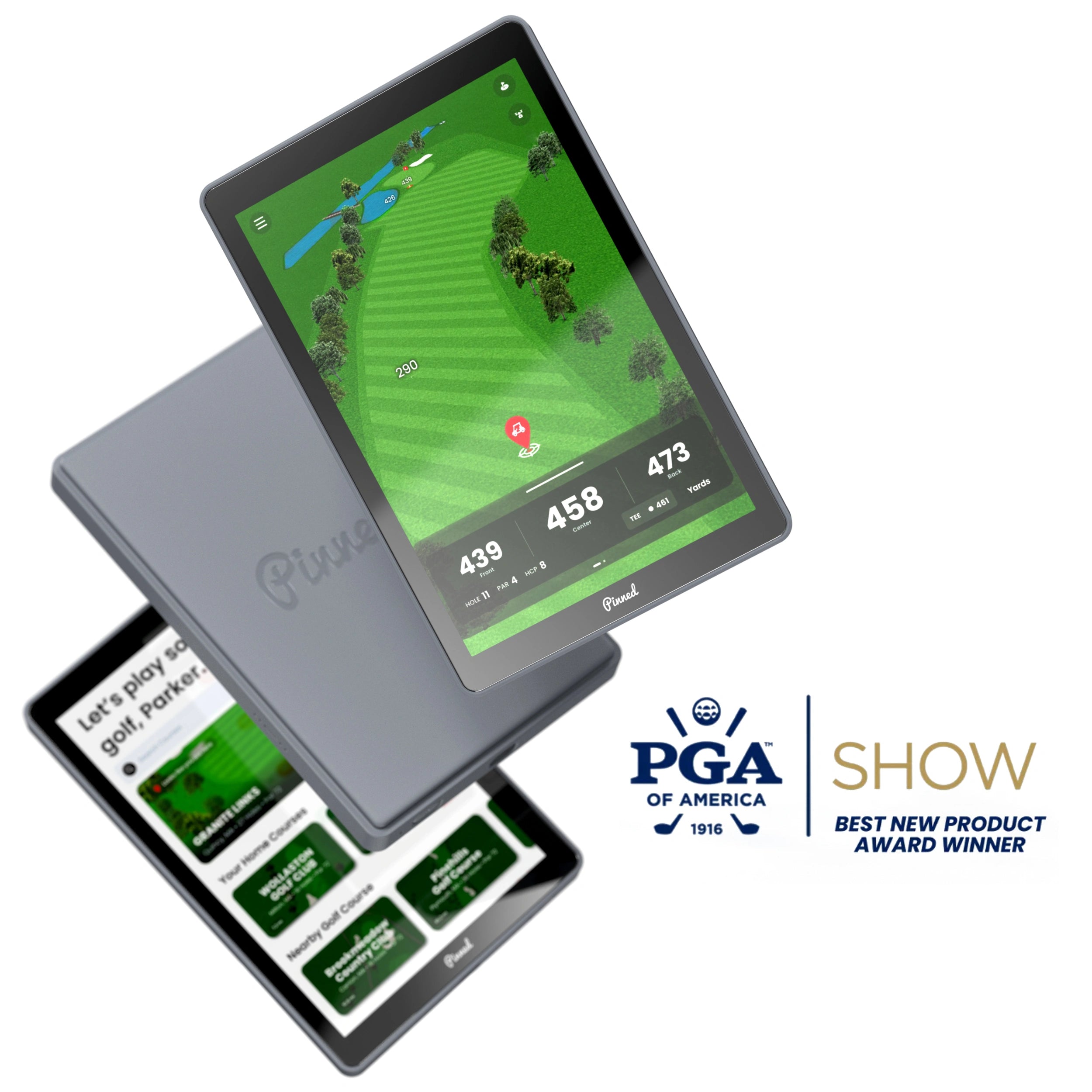 Pinned Golf The Caddie — Tablette GPS de golf