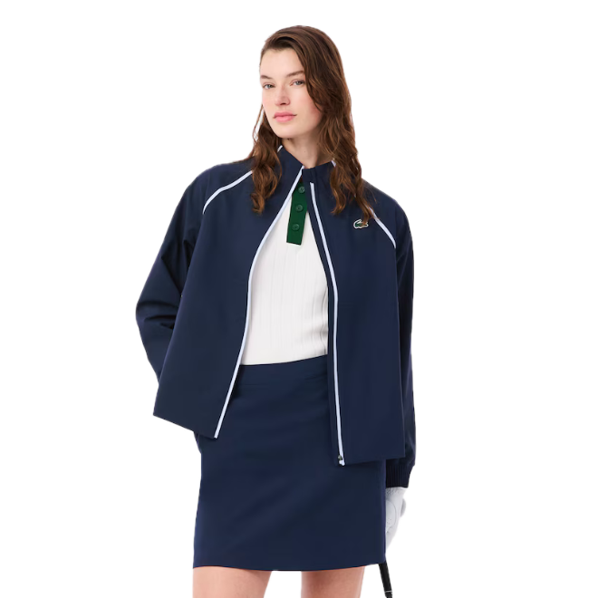 Lacoste Veste de pluie Golf imperméable stretch Bleu Nuit
