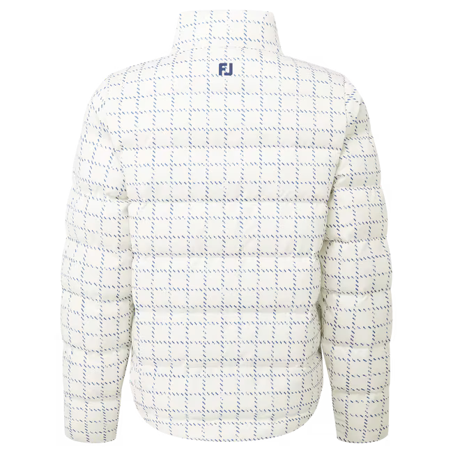 FootJoy Veste isolante ThermoSeries Femme Ecru / Carreaux Marine