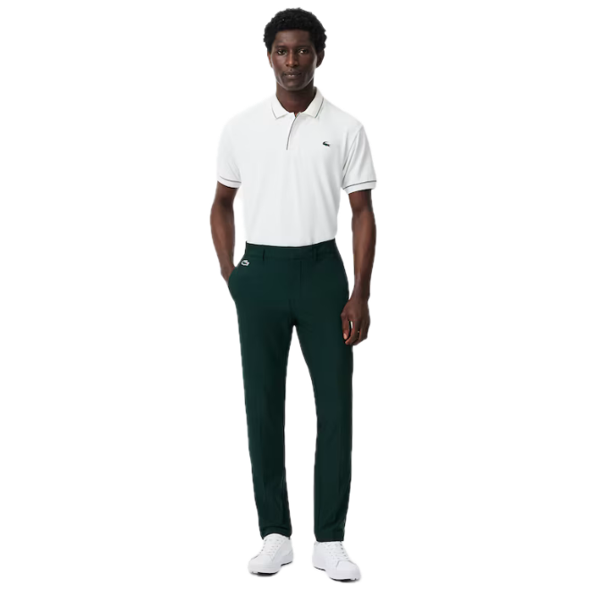 Lacoste Pantalon chino Golf slim fit Ultra Dry Vert Sinople