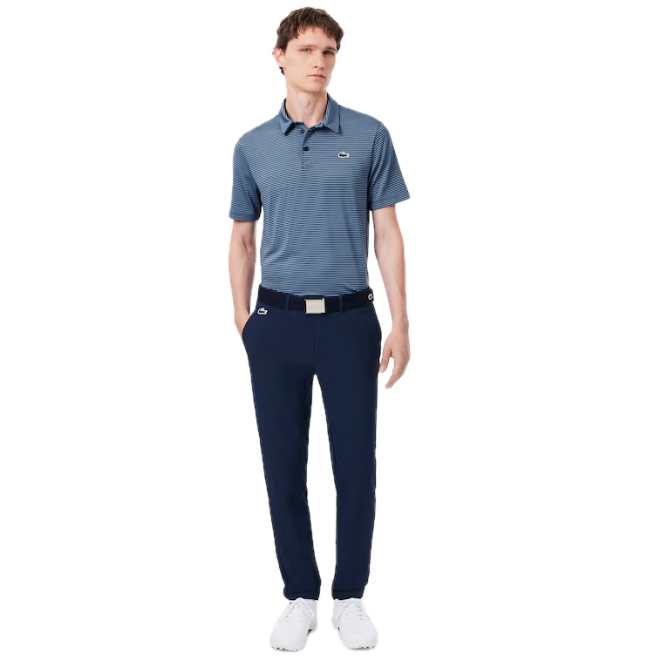 Lacoste Pantalon Golf slim fit isolant hydrofuge Bleu Nuit