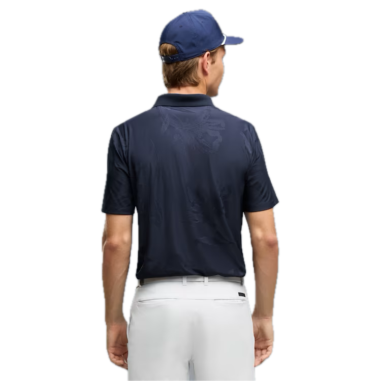PUMA Polo MATTR Prima Bloom Bleu Marine