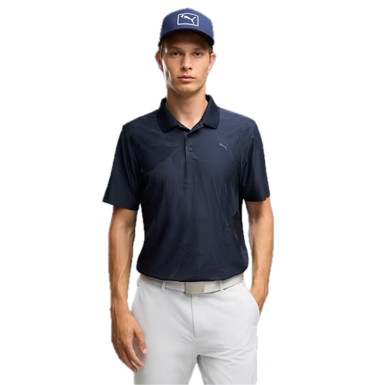 PUMA Polo MATTR Prima Bloom Bleu Marine