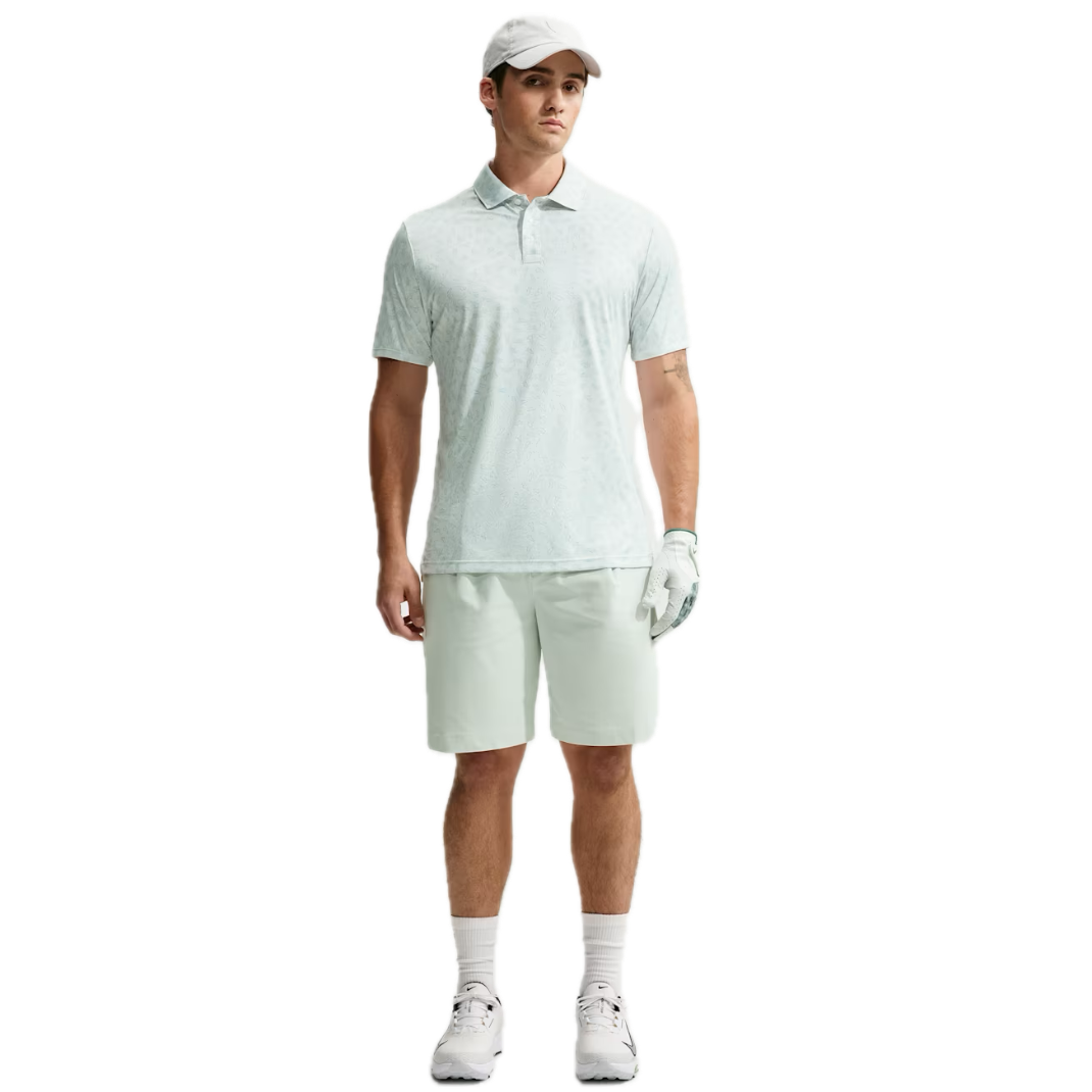 Nike Polo Par Dri-FIT Grass Print Blanc
