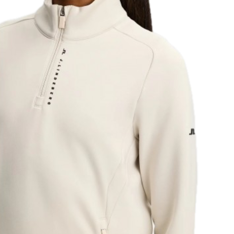 J.Lindeberg Mid-Layer Selena Quarter Zip Moonbeam