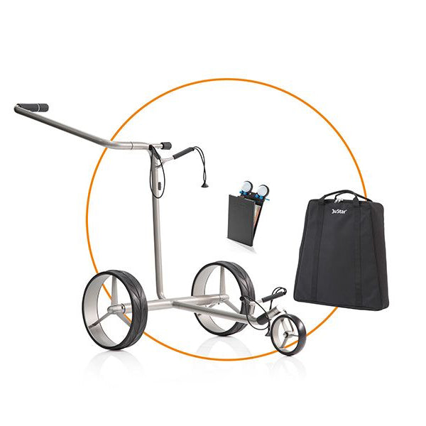 JuStar Chariot électrique Silver 1.0 - GolfCenter.fr