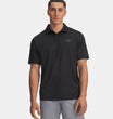Under Armour Polo de golf T2G imprimé Black / Halo Gray