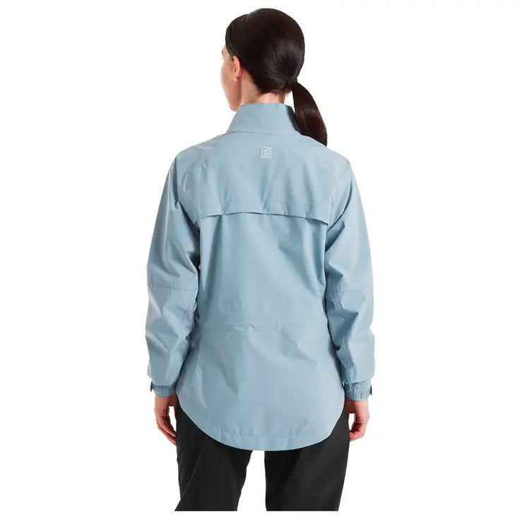 FootJoy Veste de pluie HydroLite X Femme Bleu Windward à Pois Blancs