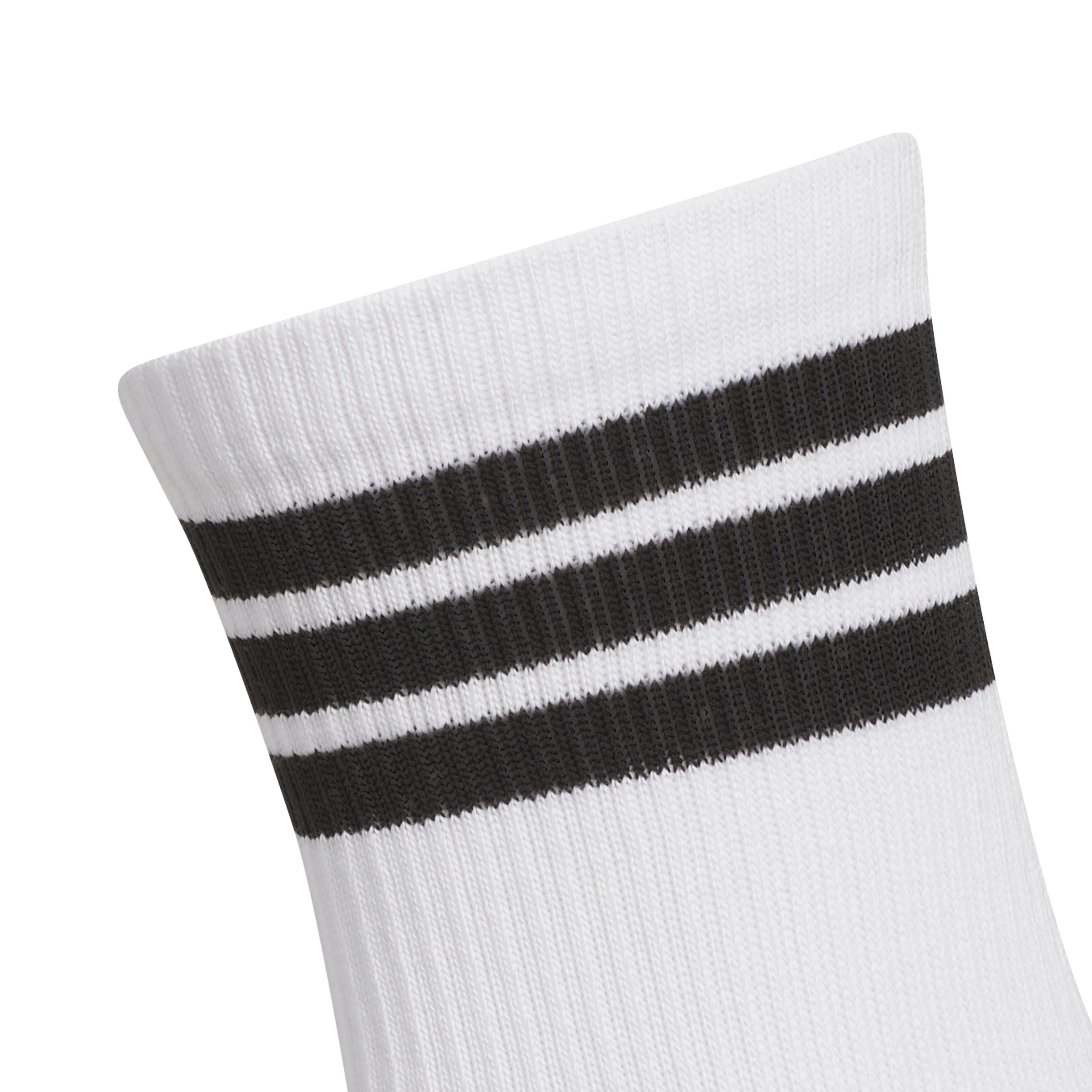 Adidas Chaussettes Mi-Mollet 3 bandes Noir/Blanc