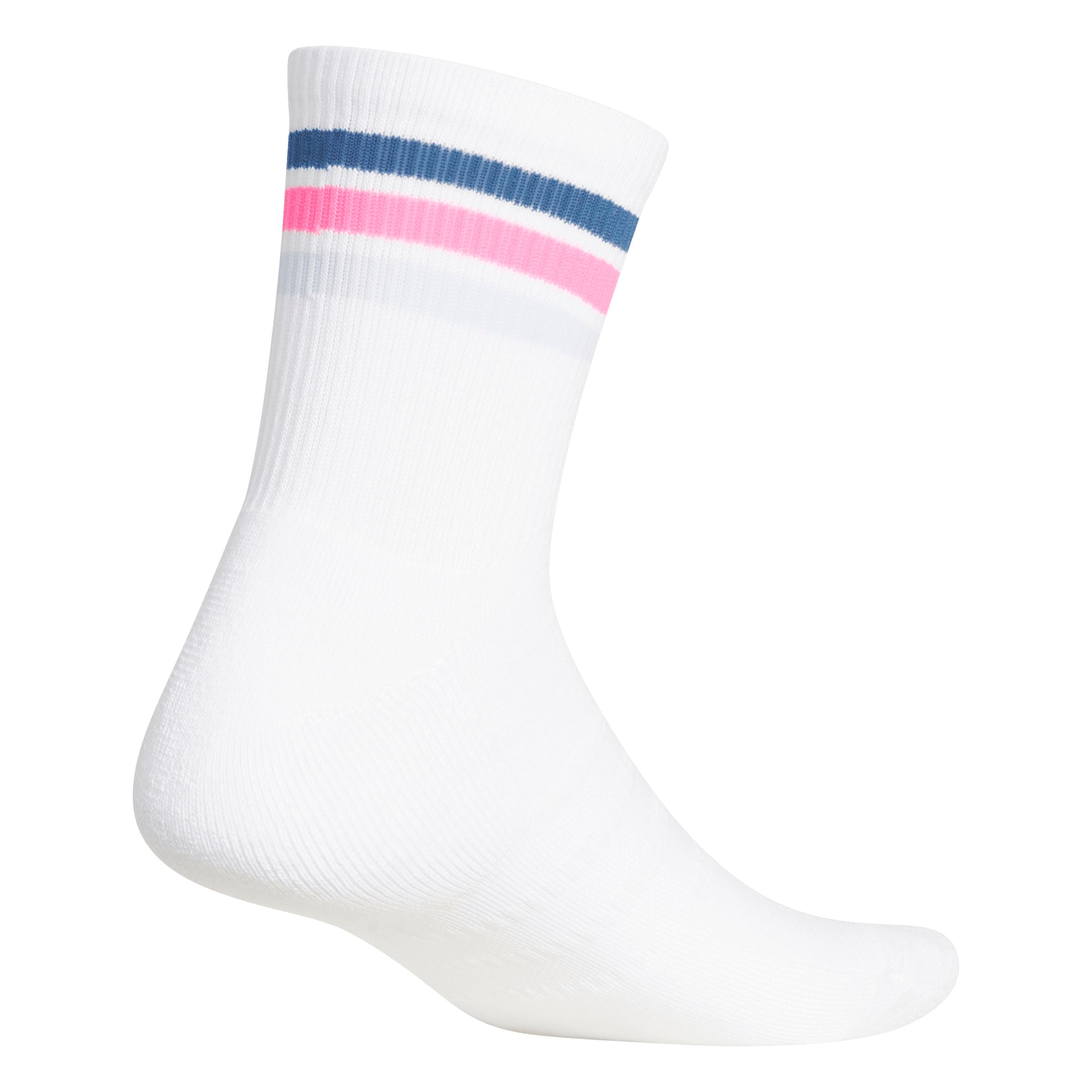 Adidas Chaussettes Mi-Mollet 3 bandes Rose/Bleu/Blanc