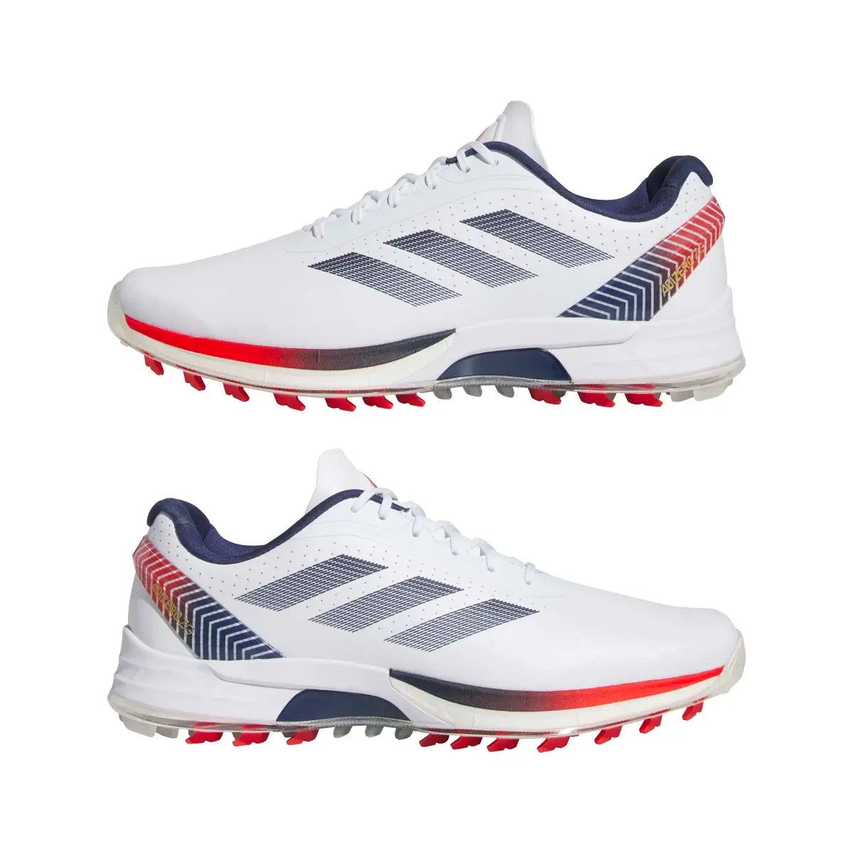 Adidas chaussure de golf ADIZERO white dark blue red