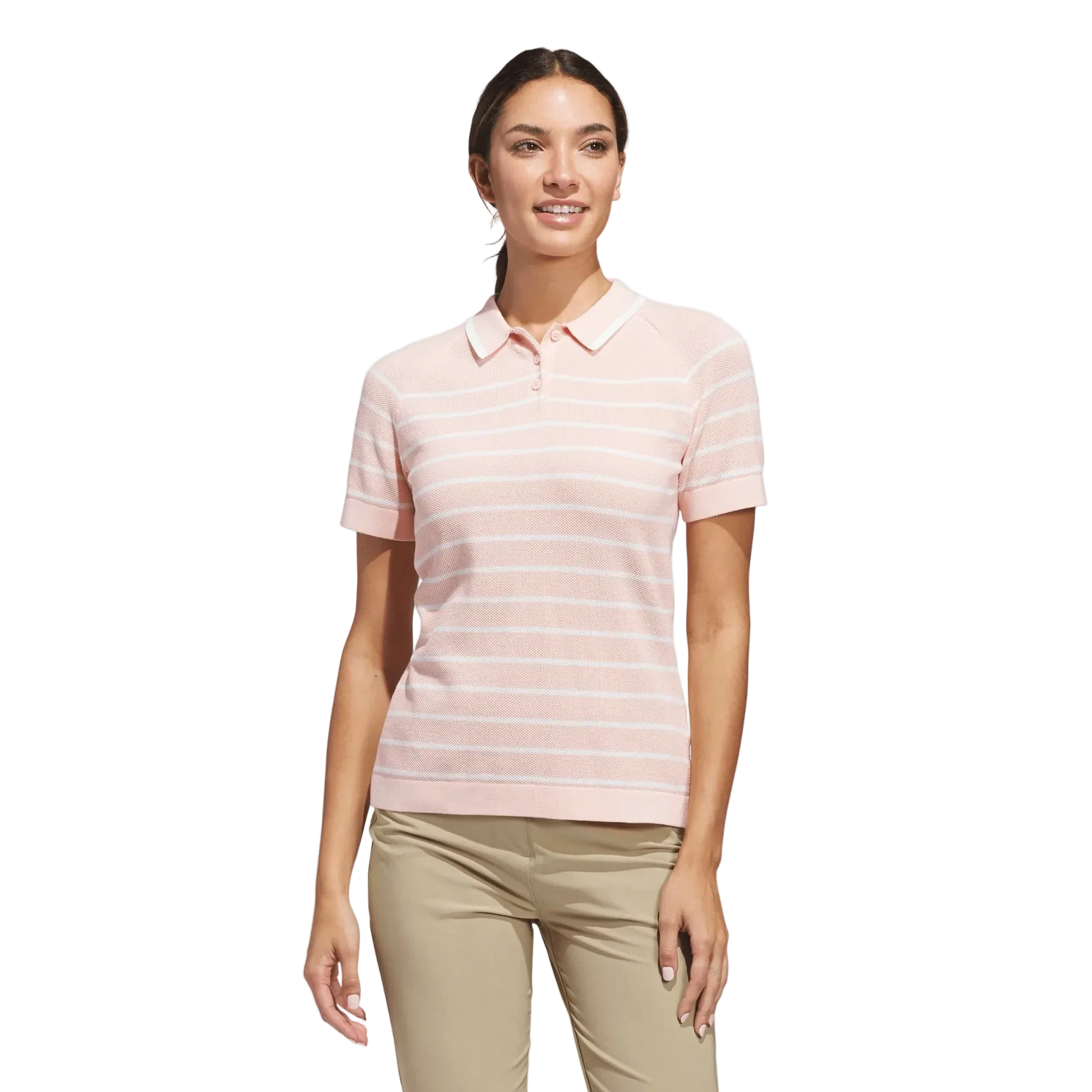 Adidas Polo de golf femme ULT365 Rose