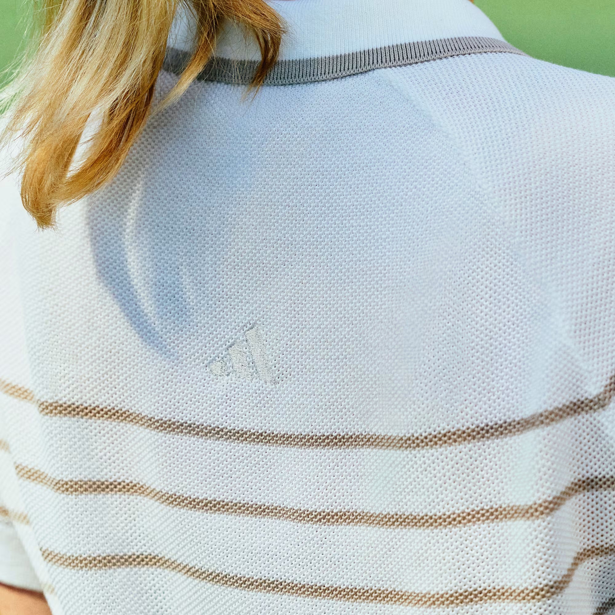 Adidas Polo de golf Maille rayé Ultimate365+