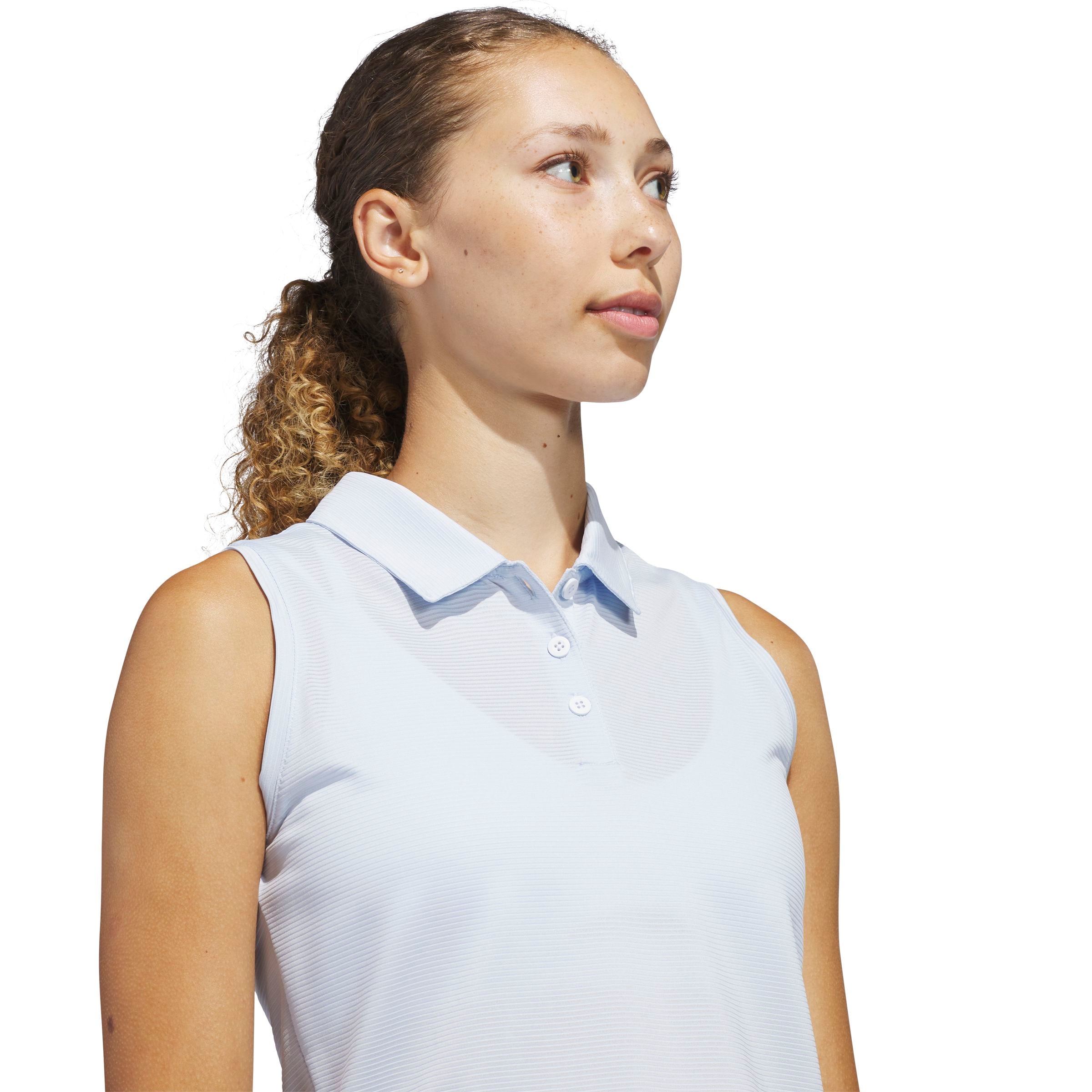Adidas Polo Femme sans manches Ottoman Bleu Ciel