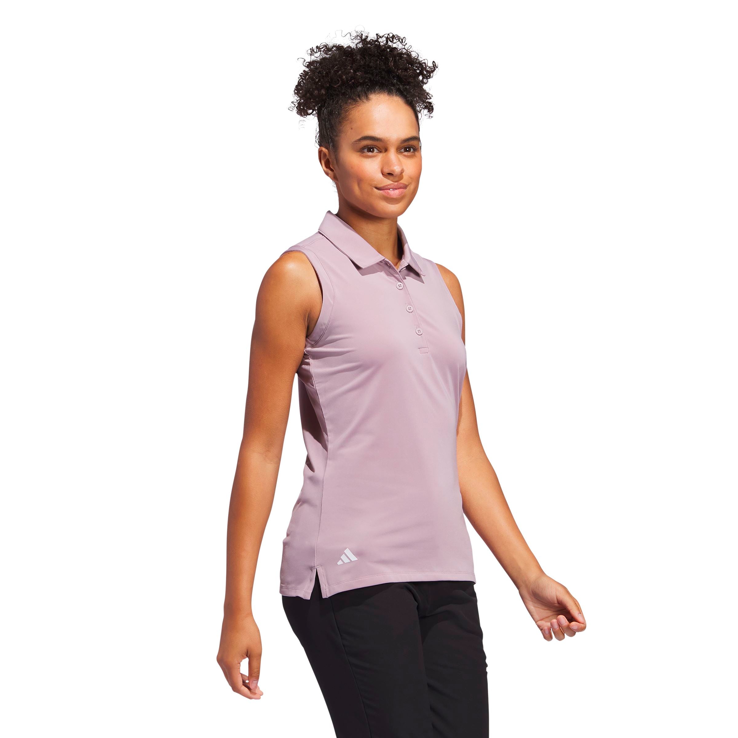 Adidas polo femme ultimate solid sans manche figue