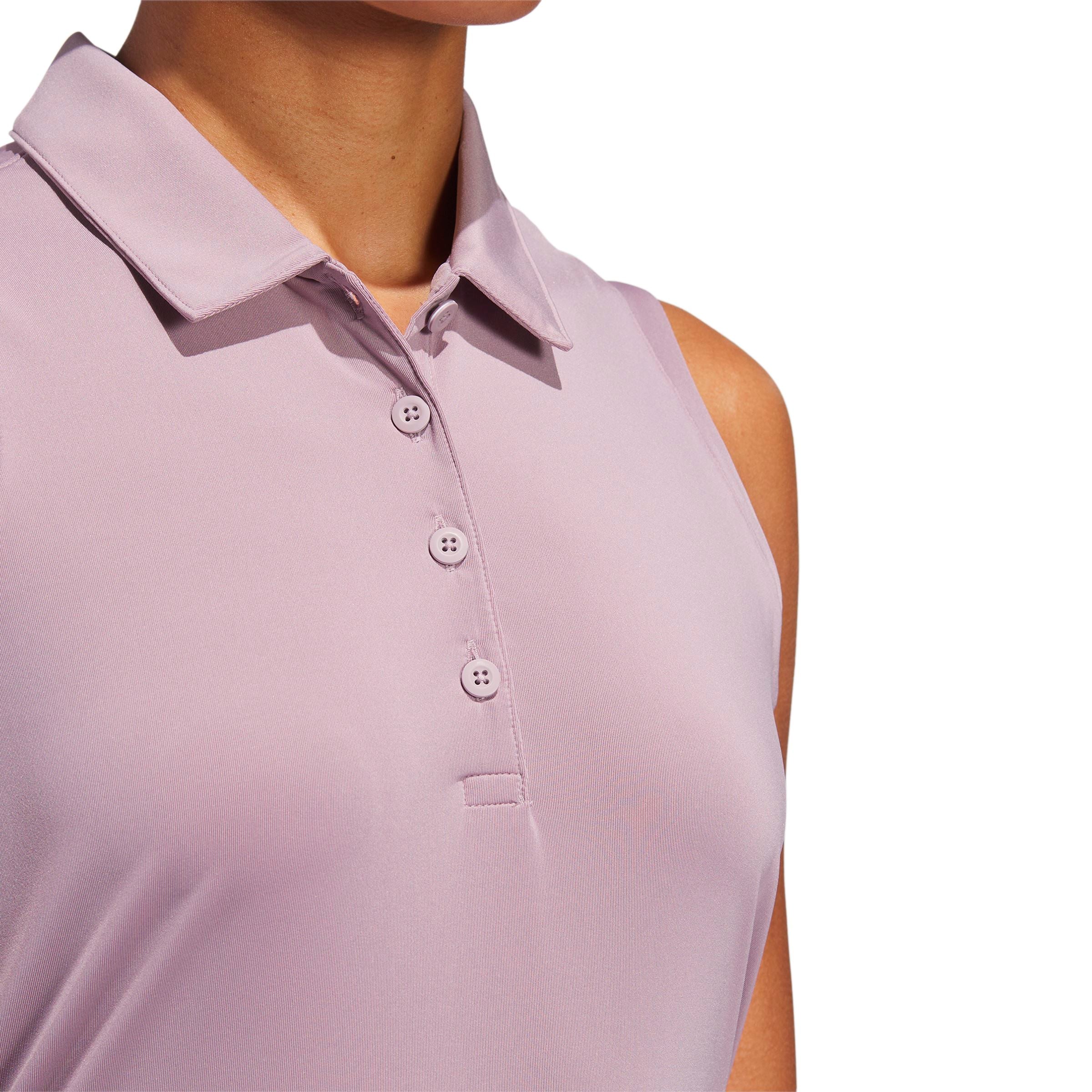Adidas polo femme ultimate solid sans manche figue