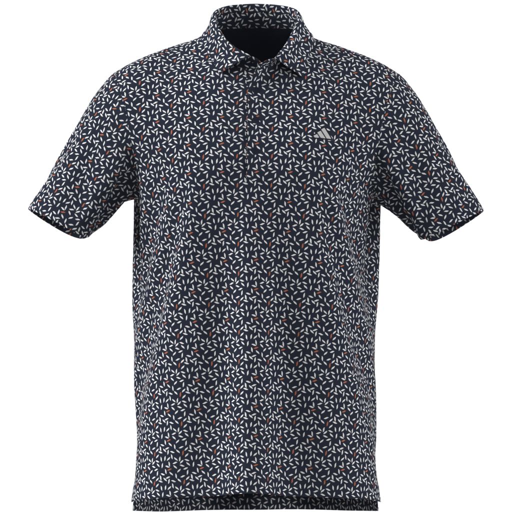 Adidas Polo Imprimé Doux ULTIMATE365+ Marine/Blanc