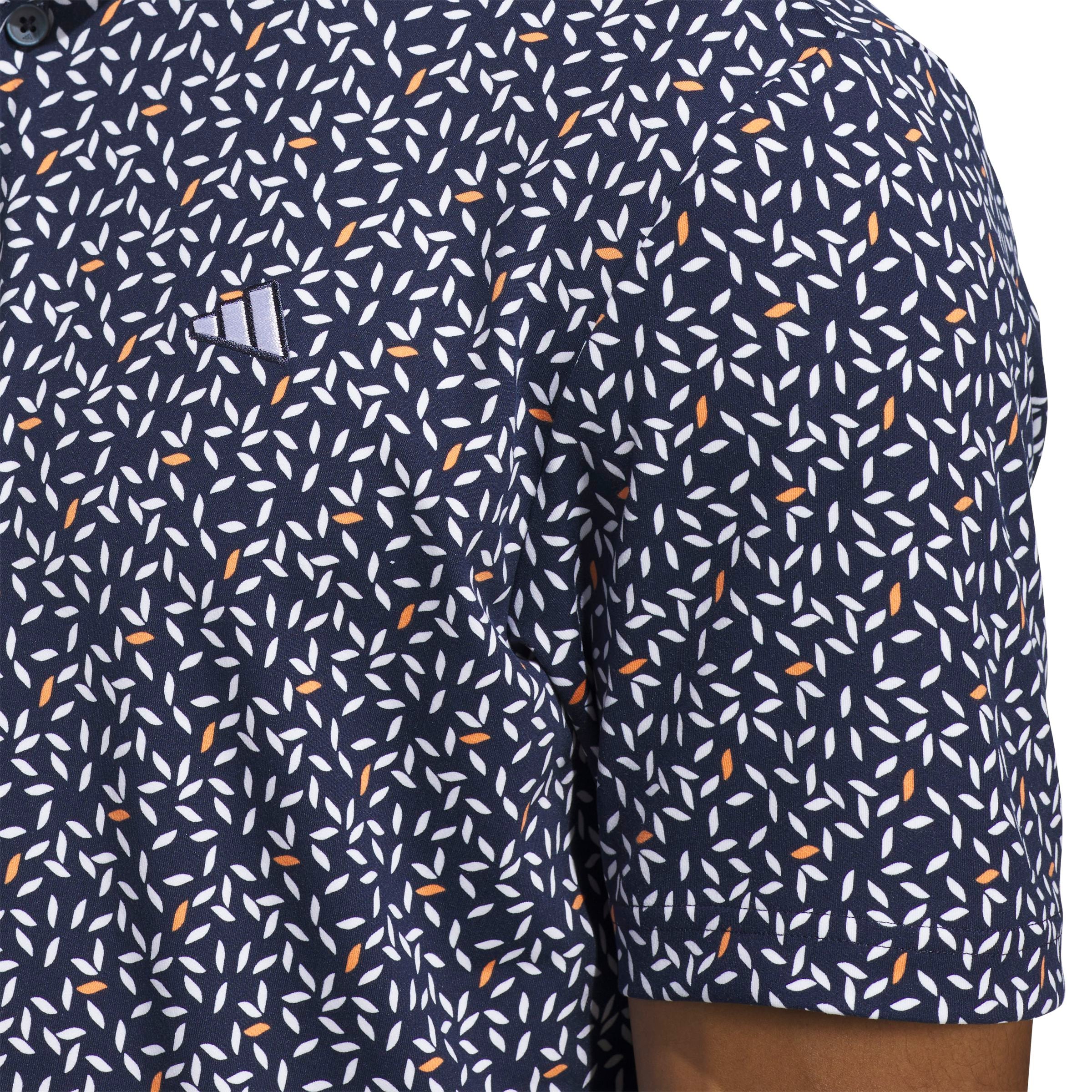 Adidas Polo Imprimé Doux ULTIMATE365+ Marine/Blanc