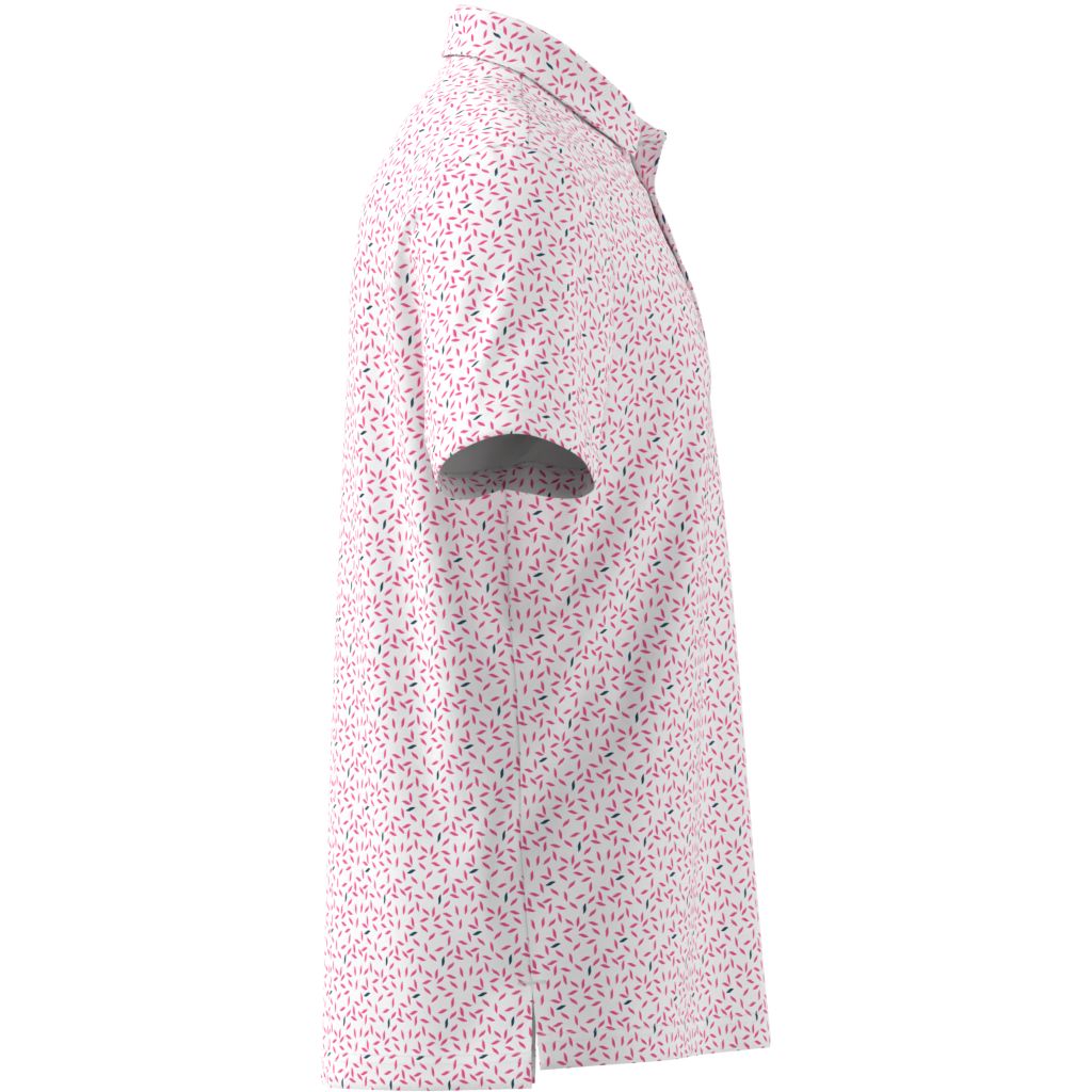 Adidas Polo Imprimé Doux ULTIMATE365+ Rose/Blanc