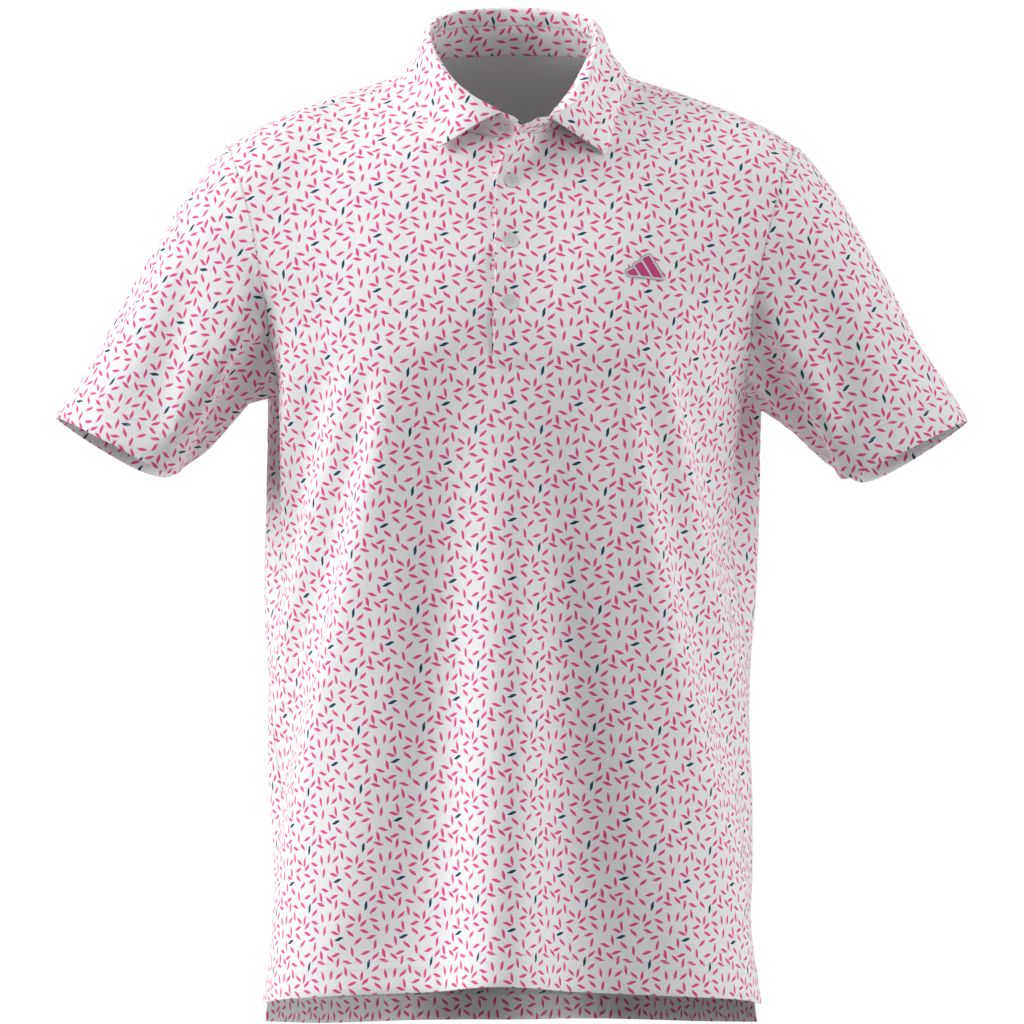 Adidas Polo Imprimé Doux ULTIMATE365+ Rose/Blanc