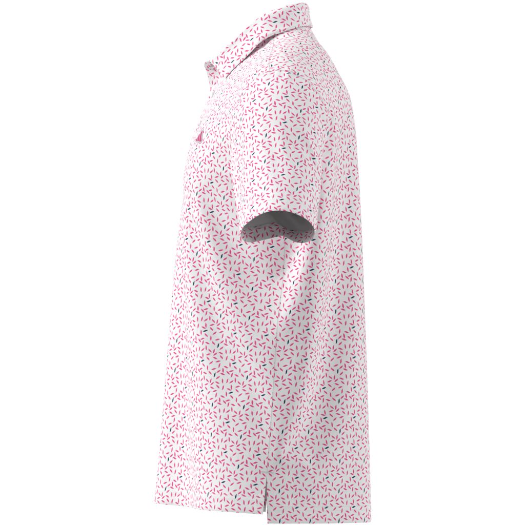 Adidas Polo Imprimé Doux ULTIMATE365+ Rose/Blanc