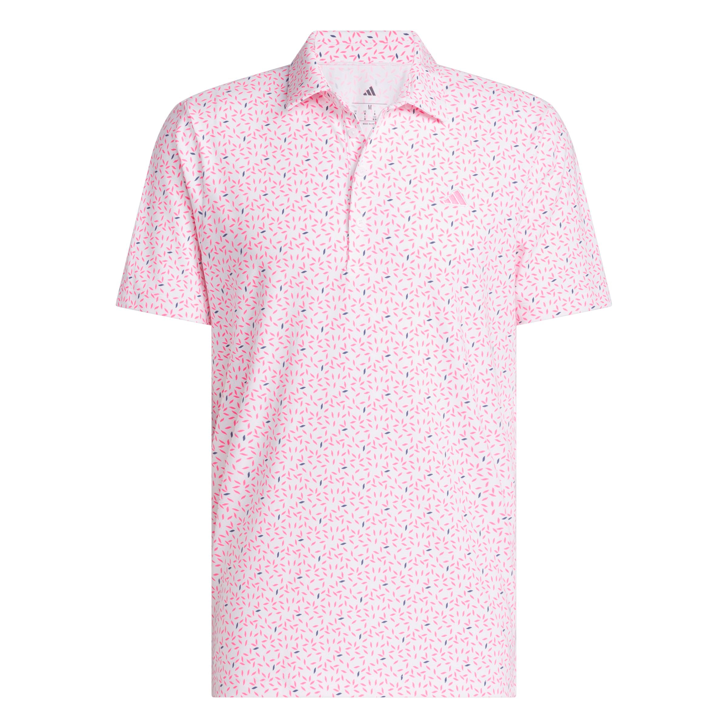 Adidas Polo Imprimé Doux ULTIMATE365+ Rose/Blanc