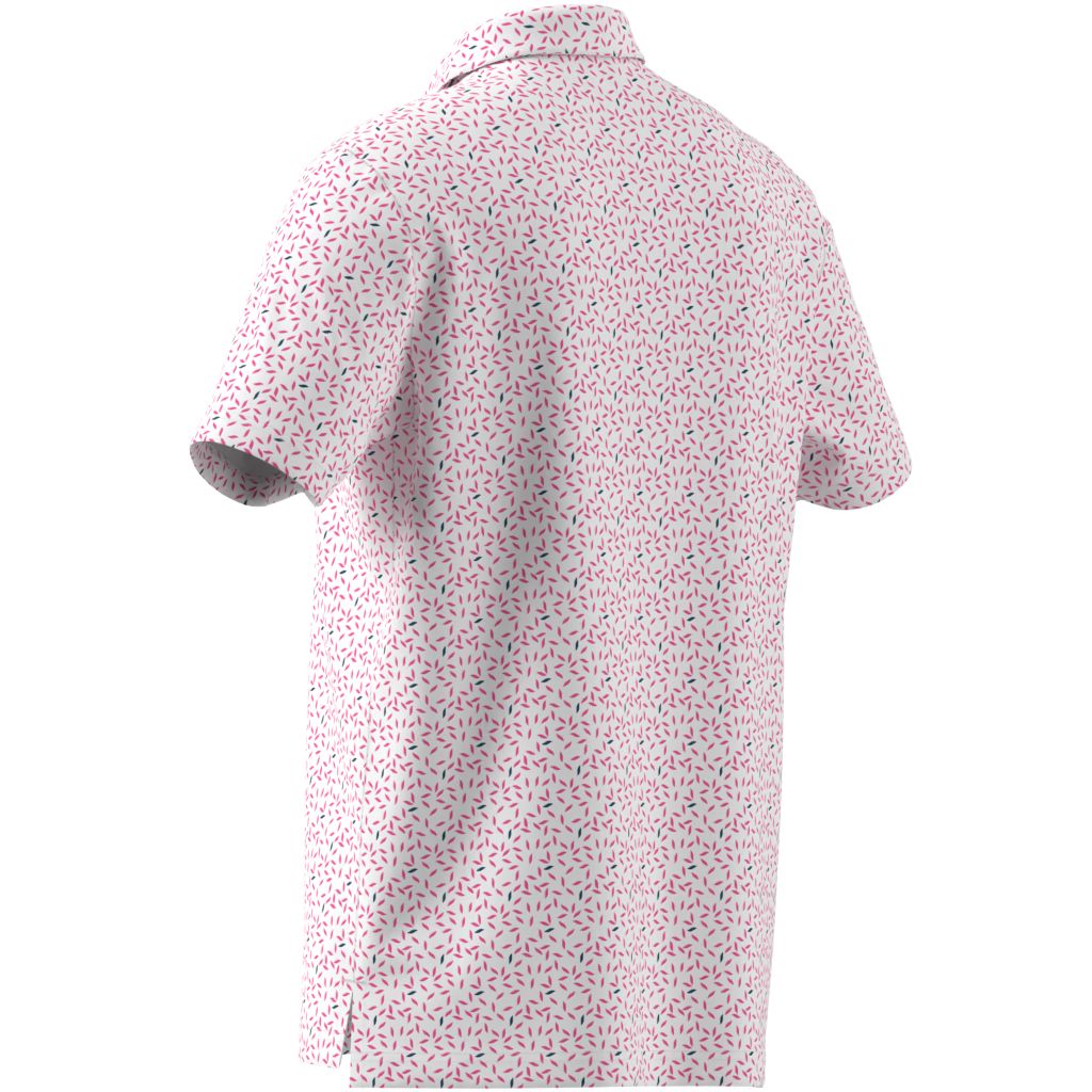 Adidas Polo Imprimé Doux ULTIMATE365+ Rose/Blanc