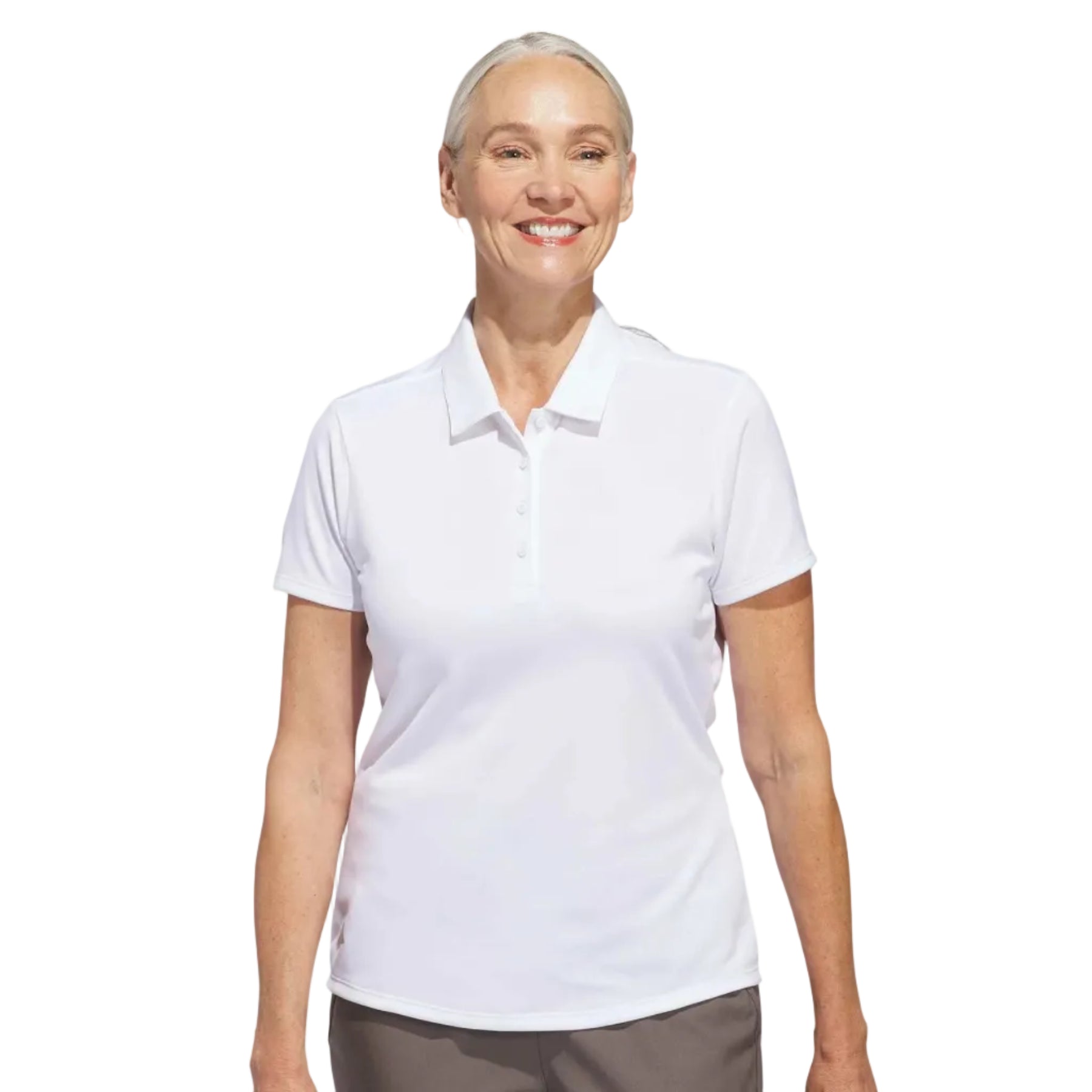 Adidas polo femme performance solid white
