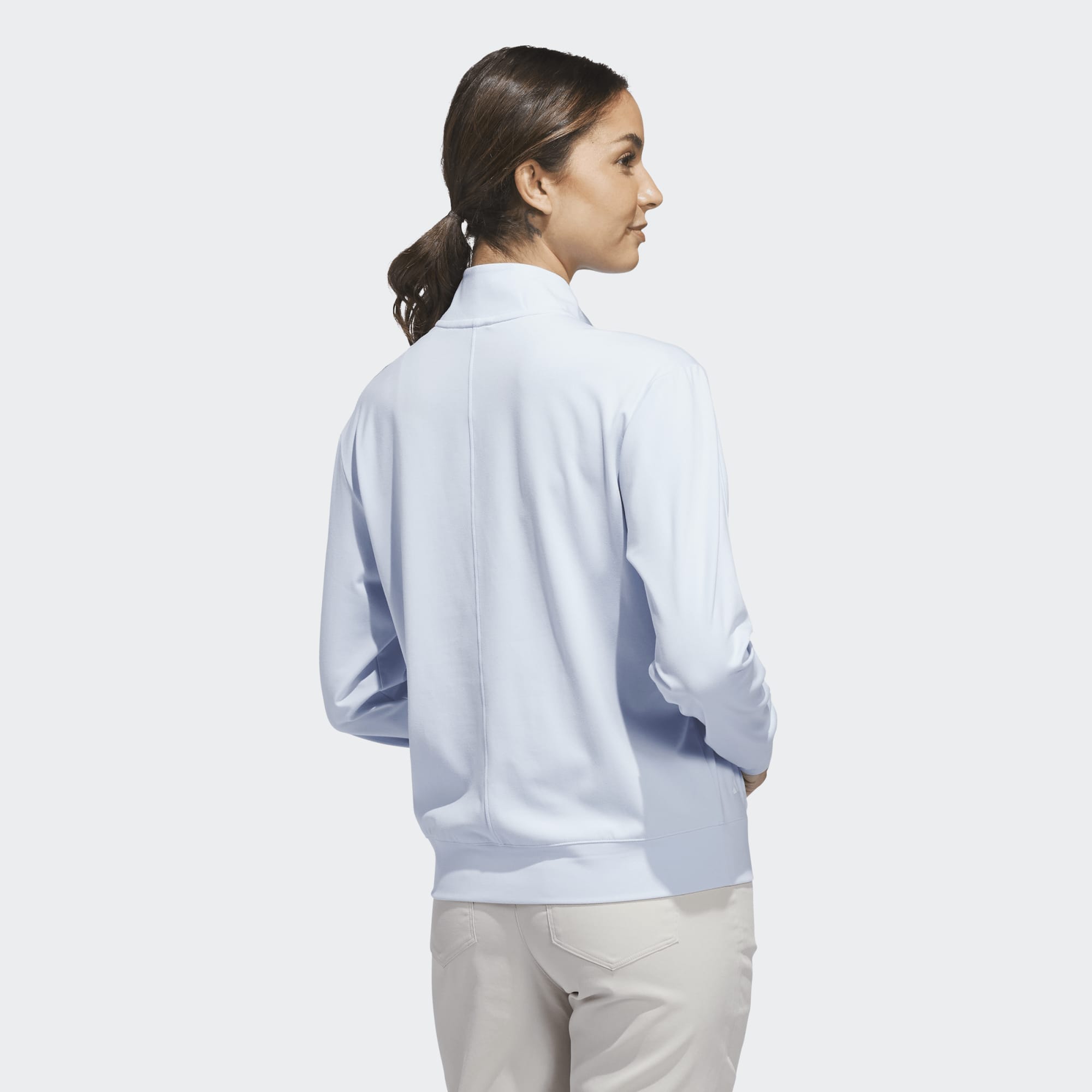 Adidas Pull Femme 1/4 Zip UTL C Bleu Ciel