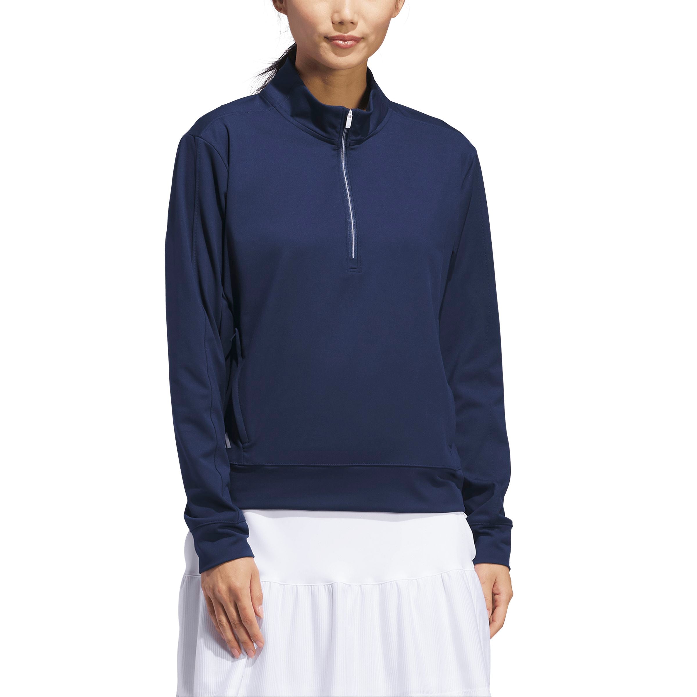 Adidas Pull Femme 1/4 Zip UTL C Bleu Marine