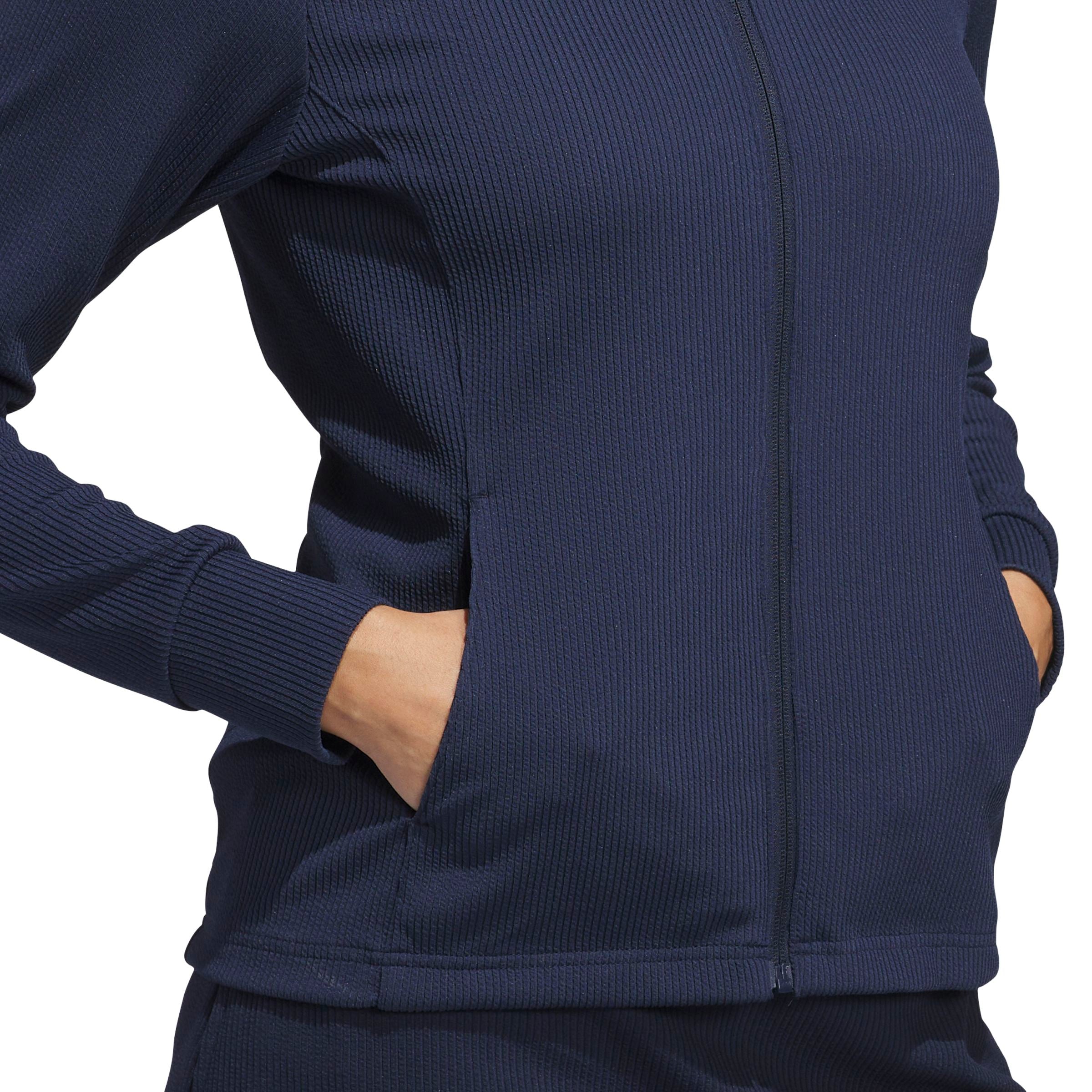 Adidas Veste Femme Texture Performance Bleu Marine
