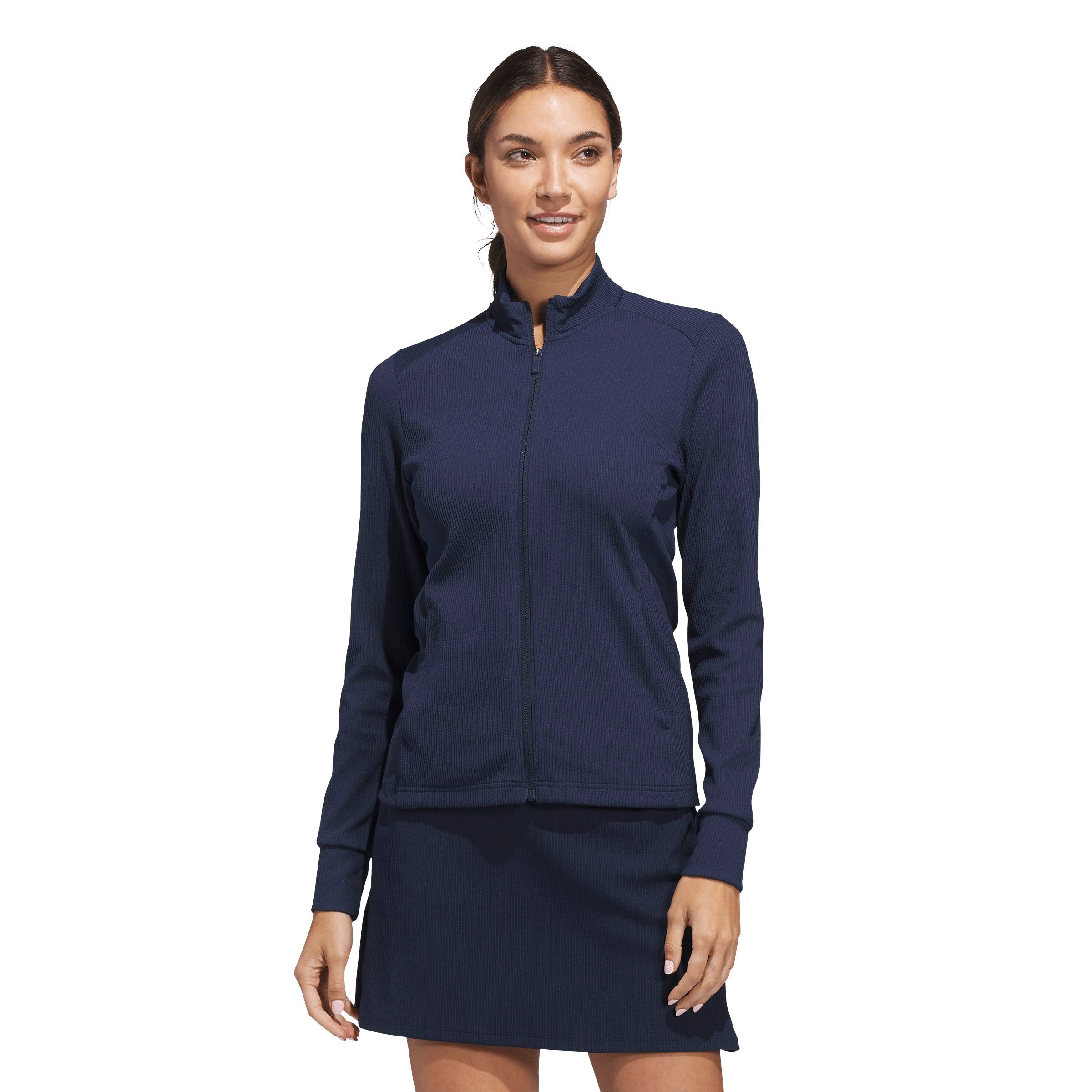 Adidas Veste Femme Texture Performance Bleu Marine