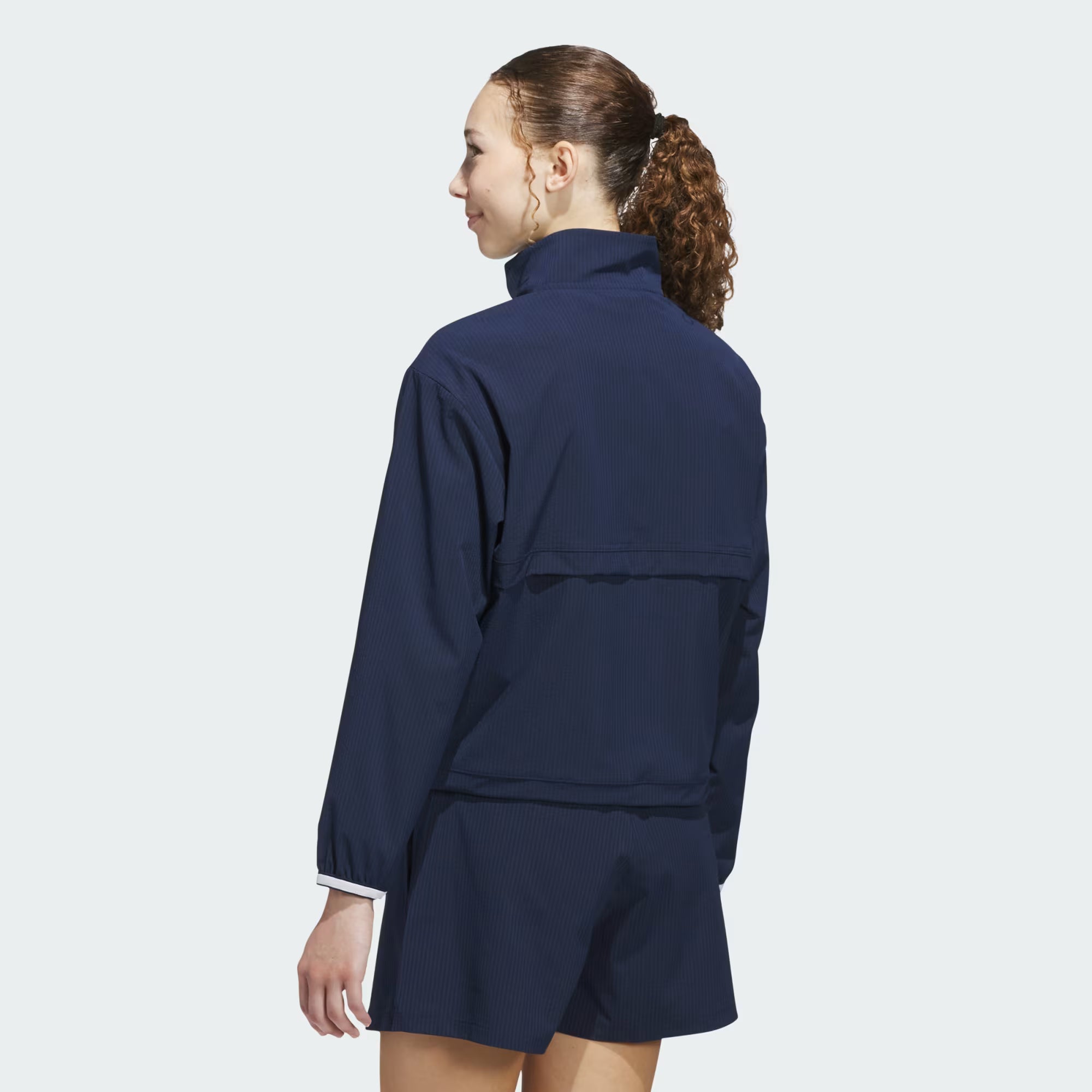 adidas Veste Golf Femme Demi-Zip Collegiate Bleu Marine