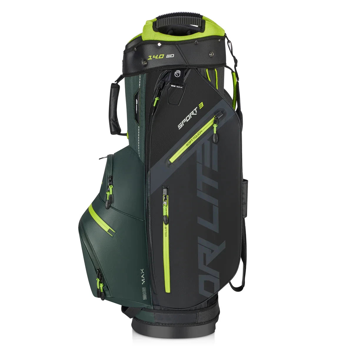 BIG MAX Sac chariot DRI LITE Sport 3.0 Forest Green Noir Lime