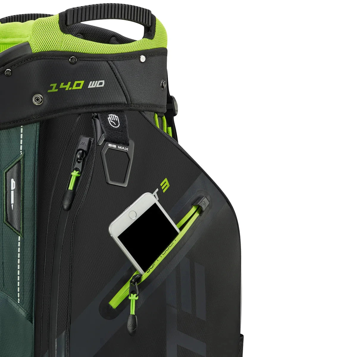 BIG MAX Sac chariot DRI LITE Sport 3.0 Forest Green Noir Lime