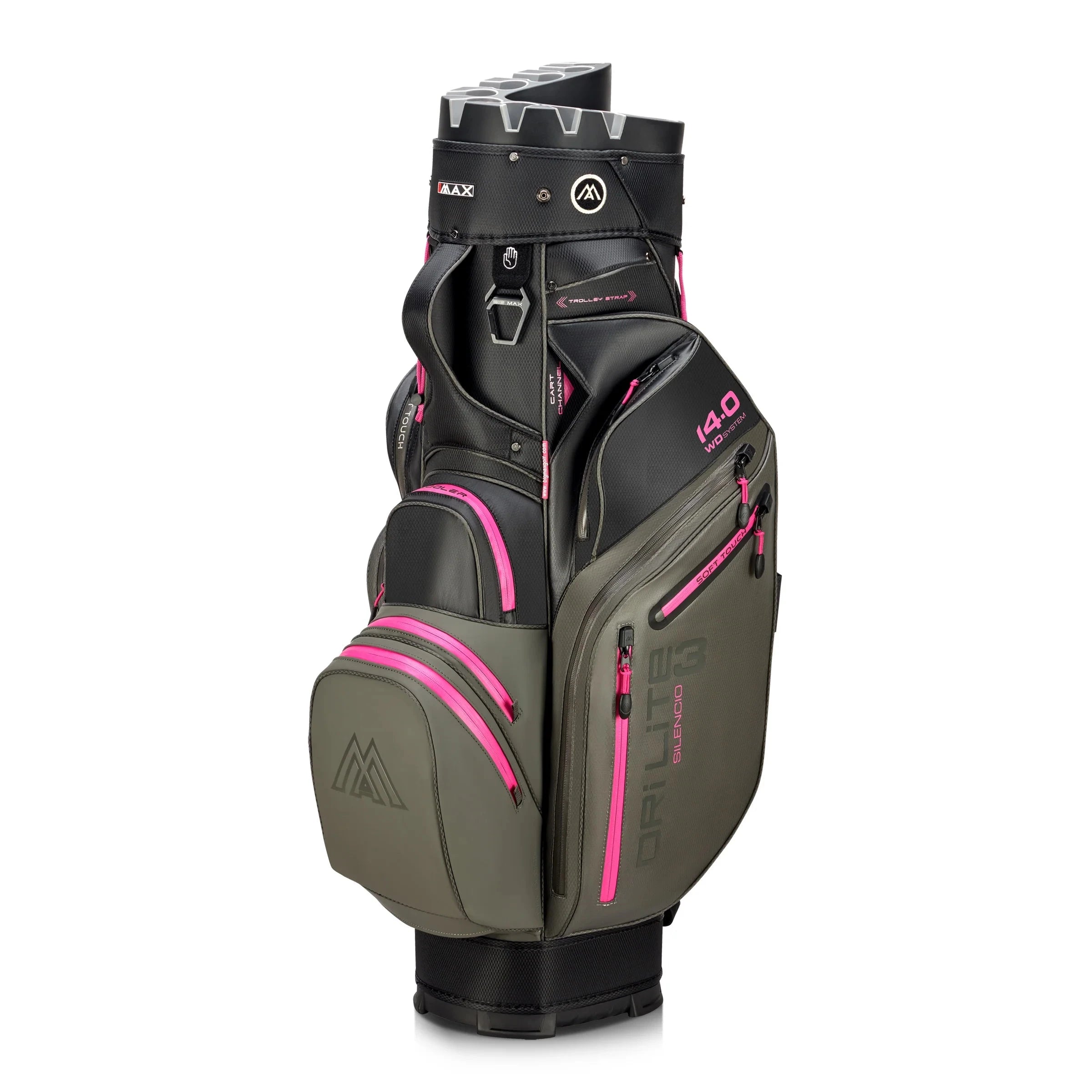 Big Max Sac Chariot Silencio 3 Charcoal/Fushia