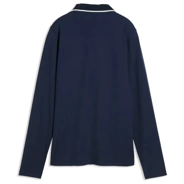 Puma Golf Polo CLOUDSPUN Bridges manches longues femme Bleu Marine