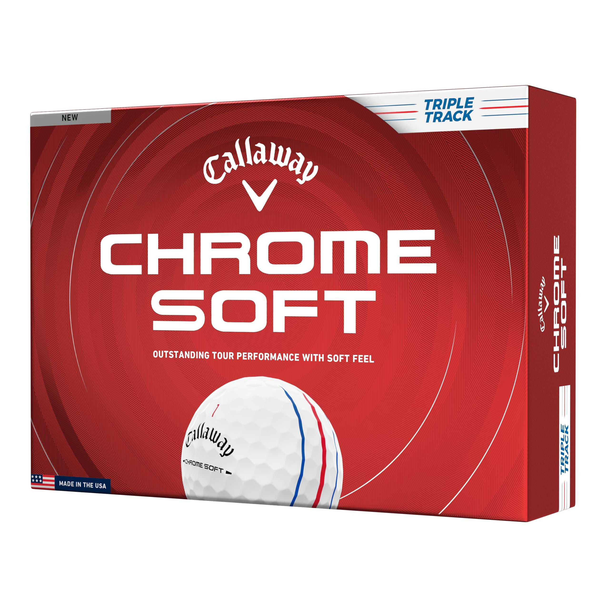 Callaway Balles Chrome Soft Triple Track Blanche 2026 (boite de 12)