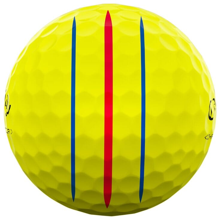 Callaway Balles Chrome Tour triple track 360 2024 Jaune