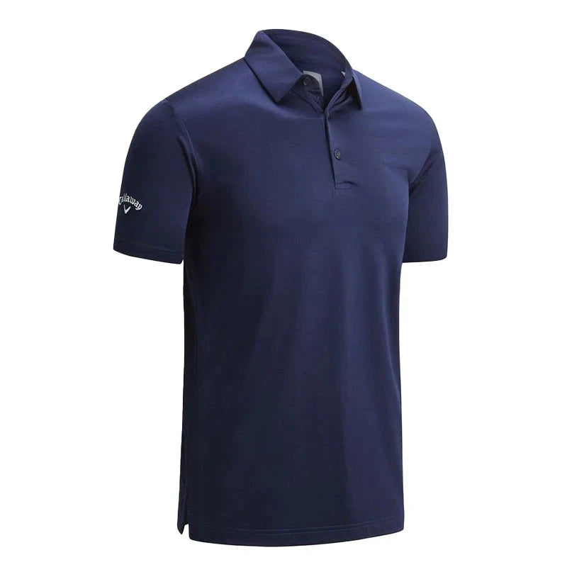 Callaway Men’s Swing Tech Tour Fit Solid Polo NAVY