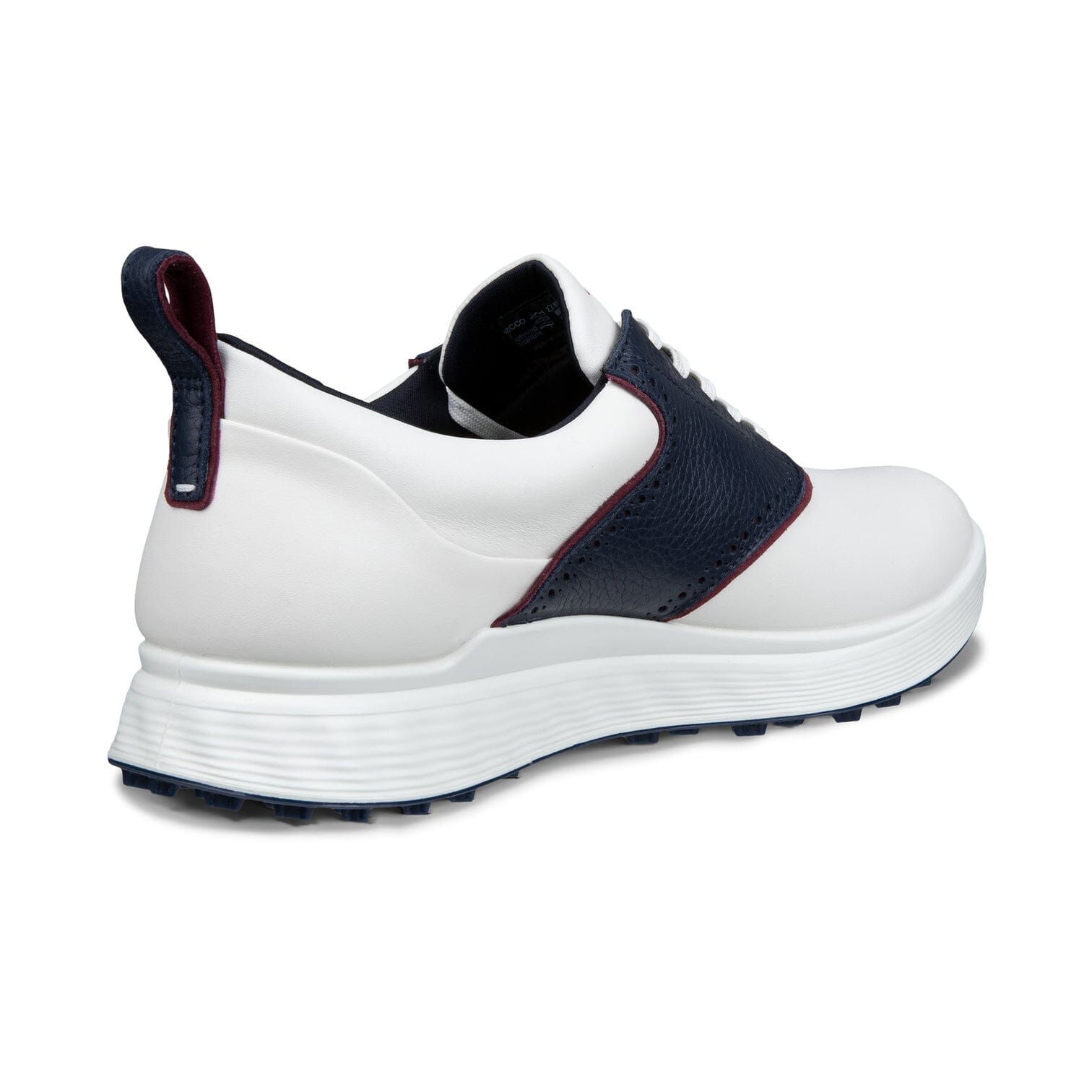 ECCO Chaussures de golf S-Casual Blanche Marine