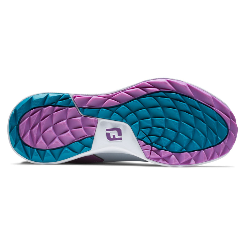 Footjoy Chaussure de golf Femme Performa Light Grey Purple Chaussures femme FootJoy