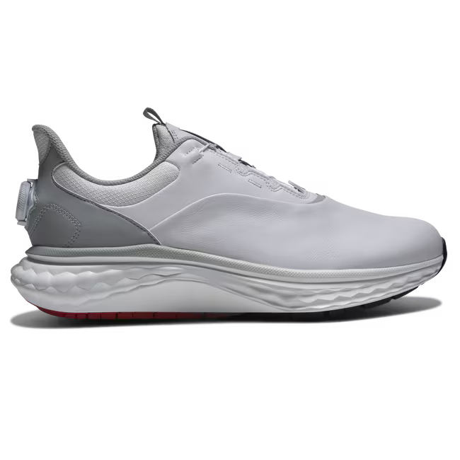 FootJoy chaussure de golf Quantum Leather boa BLANC BLANC GRIS