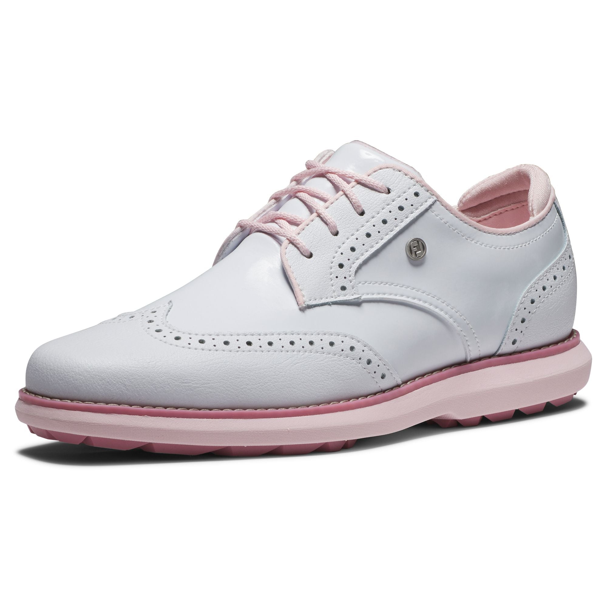 Footjoy Chaussure Femme sans crampon Traditions white pink