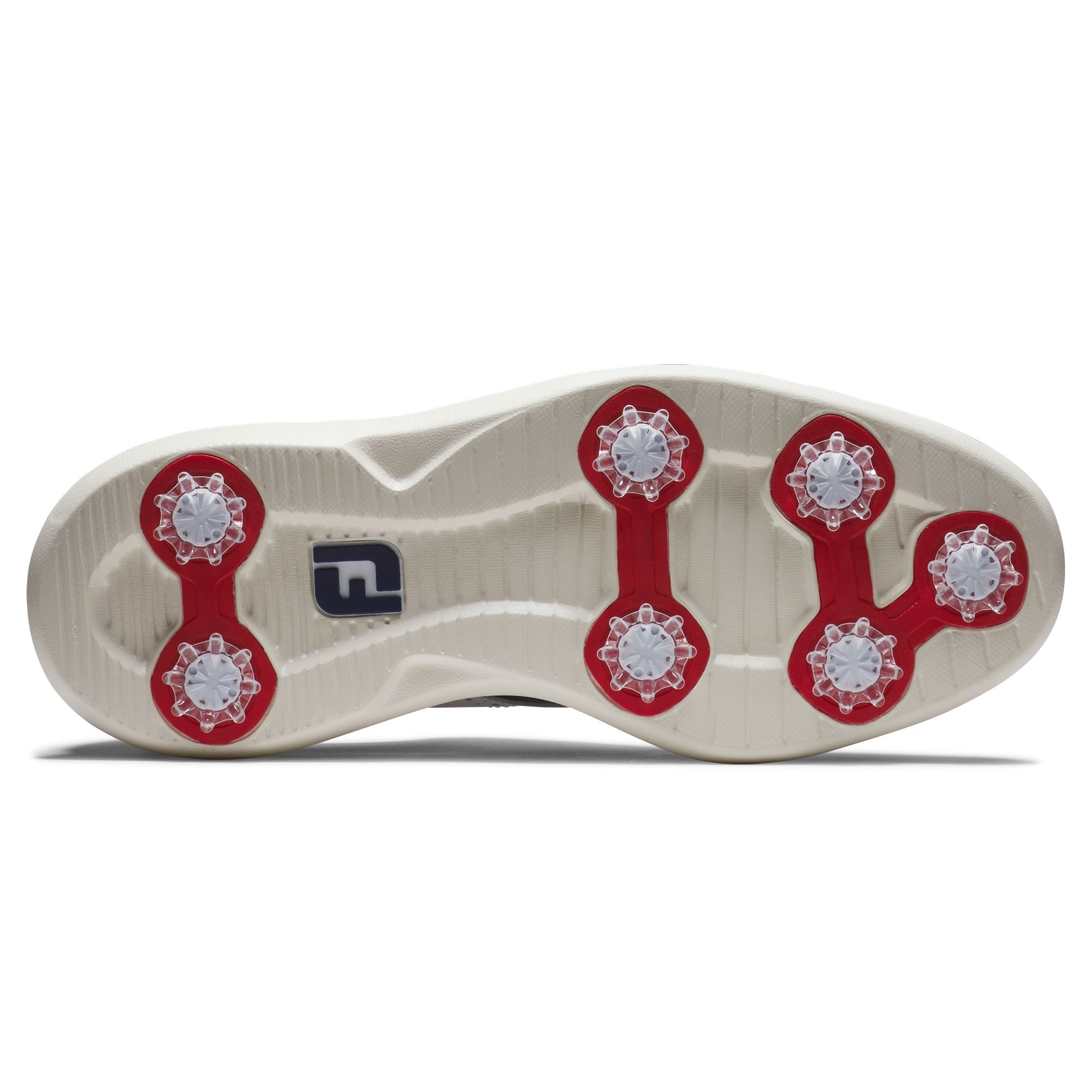FootJoy Chaussure Homme Traditions Blanche navy Rouge